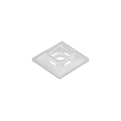 Unicrimp White 19mm 2 Way Cable Tie Base Pk 100 QTB12