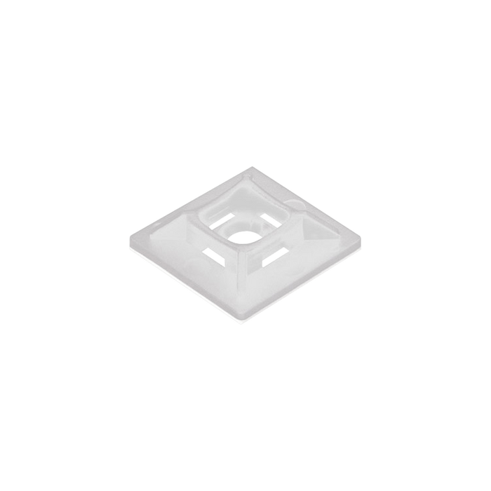 Unicrimp White 19mm 2 Way Cable Tie Base Pk 100 QTB12
