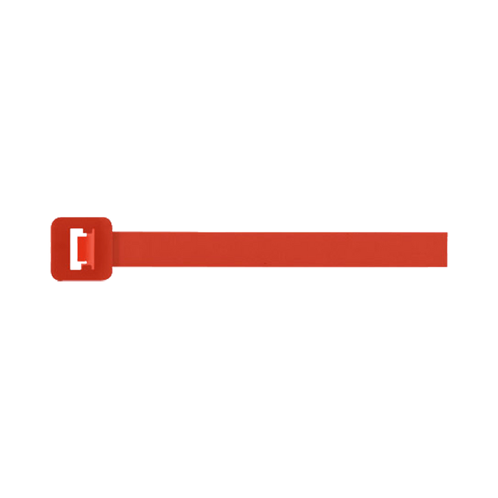 Unicrimp Red 100mm x 2.5mm Cable Tie Pk 100 QTR100M