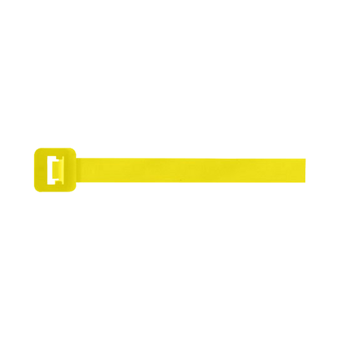 Unicrimp Yellow 100mm x 2.5mm Cable Tie Pk 100 QTY100M