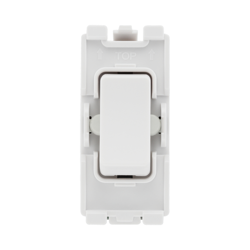 BG White Moulded PVC 20A 2 Way Single Pole Centre Off Grid Module R12C – product view 1
