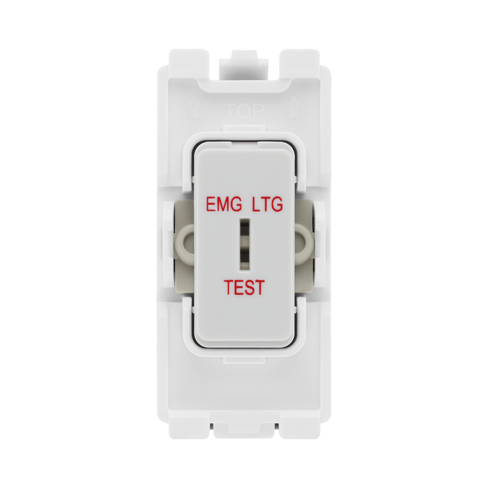 BG White Moulded PVC 20A 2 Way Printed Key Grid Module R12EL – product view 1