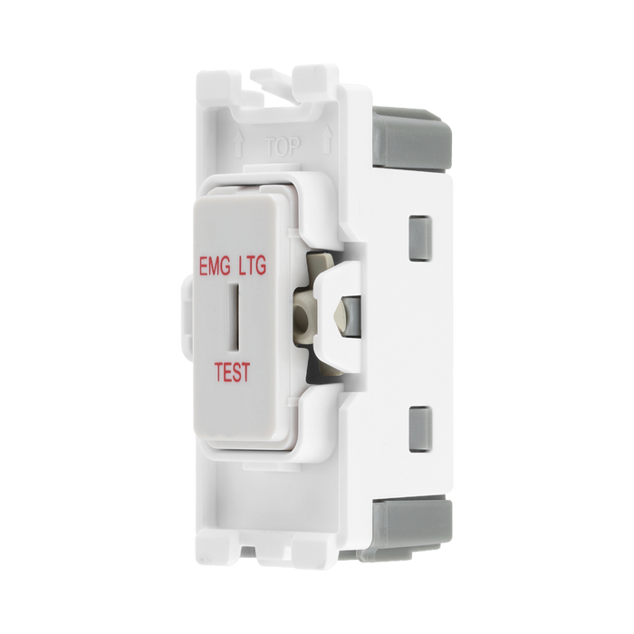 BG White Moulded PVC 20A 2 Way Printed Key Grid Module R12EL – product view 2