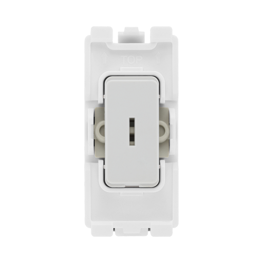 BG White Moulded PVC 20A 2 Way Key Grid Module R12KY – product view 1