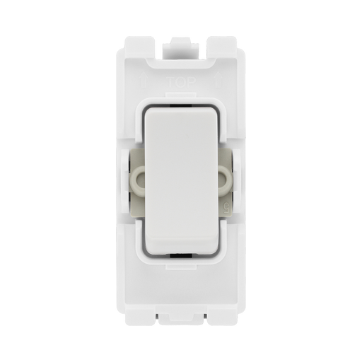 BG White Moulded PVC 20A 2 Way Grid Module R12 – product view 1