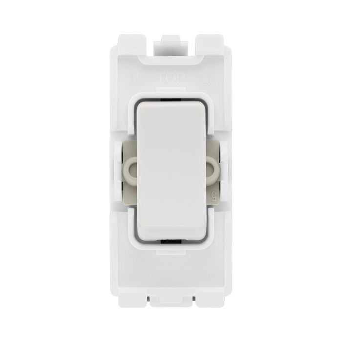 BG White Moulded PVC 20A 2 Way Grid Module R12 – product view 1