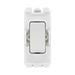 BG White Moulded PVC 20A 2 Way Grid Module R12 – product view 1