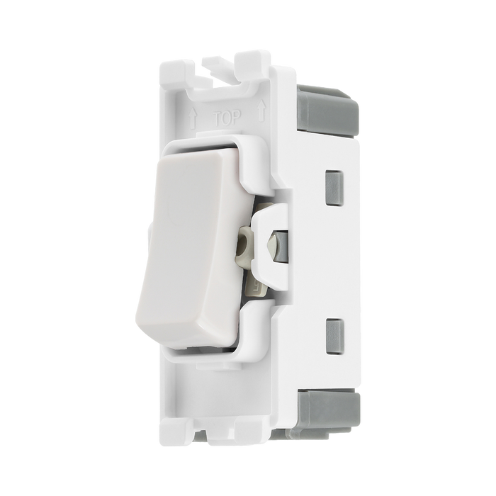 BG White Moulded PVC 20A 2 Way Grid Module R12 – product view 2