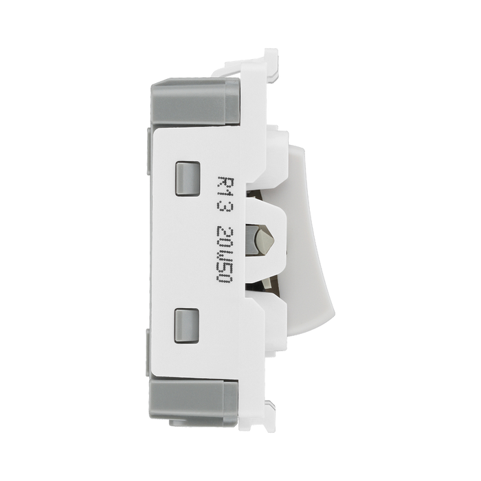 BG White Moulded PVC 20A Intermediate Grid Module R13 – product view 4
