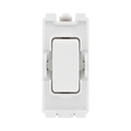 BG White Moulded PVC 20A SP Centre off Retractive Grid Module R14C – product view 1
