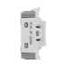 BG White Moulded PVC 20A SP Centre off Retractive Grid Module R14C – product view 4