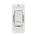 BG White Moulded PVC 20A Retractive Grid Module R14 – product view 1
