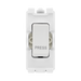 BG White Moulded PVC 20A Retractive Grid Module R14 – product view 1