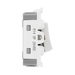 BG White Moulded PVC 20A Retractive Grid Module R14 – product view 4