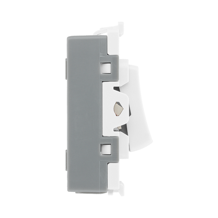 BG White Moulded PVC 10A Fan Isolator Grid Module R15 – product view 4