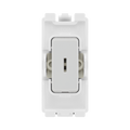 BG White Moulded PVC 20A Double Pole Grid Key Switch R30KY – product view 1