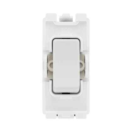 BG White Moulded PVC 20A Double Pole Grid Module R30