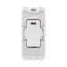 BG White Moulded PVC 20A Double Pole with Neon Grid Module R31 – product view 1