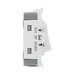 BG White Moulded PVC 20A Double Pole with Neon Grid Module R31 – product view 4