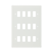 BG White Moulded PVC 12G Grid Plate R812 Available from RS Electrical Supplies