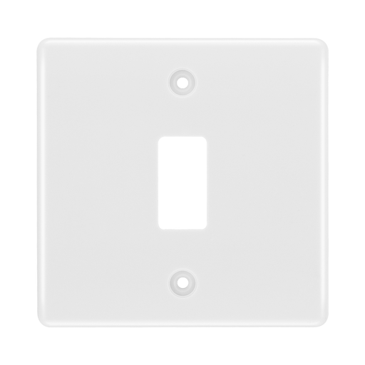 BG White Moulded PVC 1G Grid Plate R81 Available from RS Electrical Supplies