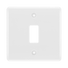 BG White Moulded PVC 1G Grid Plate R81 Available from RS Electrical Supplies