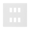BG White Moulded PVC 6G Grid Plate R86 Available from RS Electrical Supplies