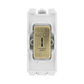 BG Antique Brass 20A 2 Way Key Grid Switch Printed RAB12EL – product view 1