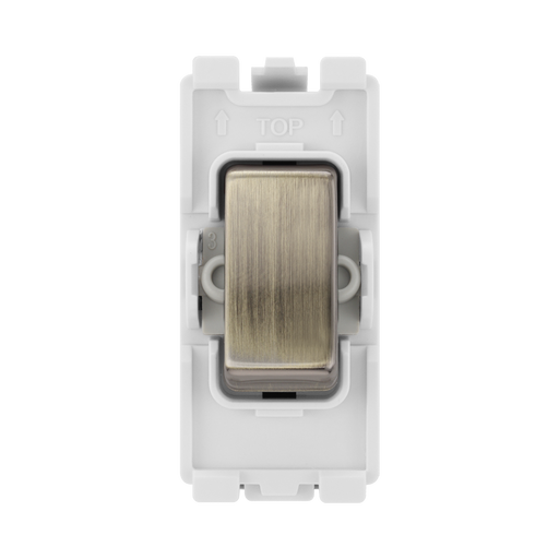 BG Antique Brass 20A Intermediate Grid Switch RAB13 – product view 1