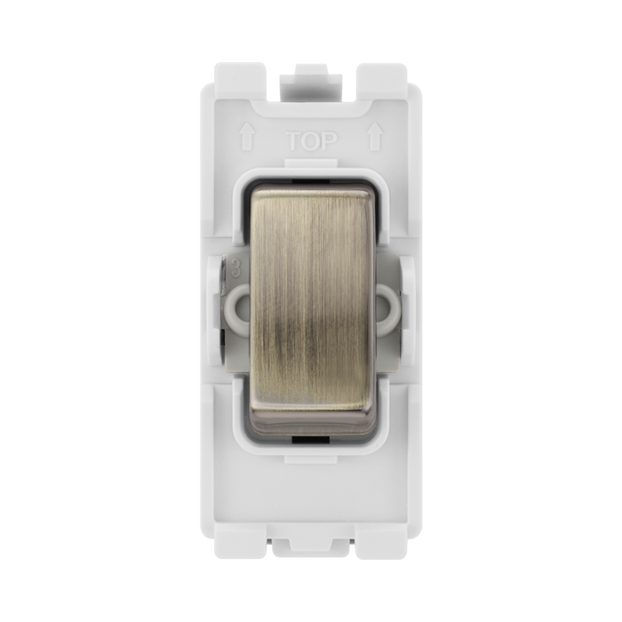 BG Antique Brass 20A Intermediate Grid Switch RAB13 – product view 1