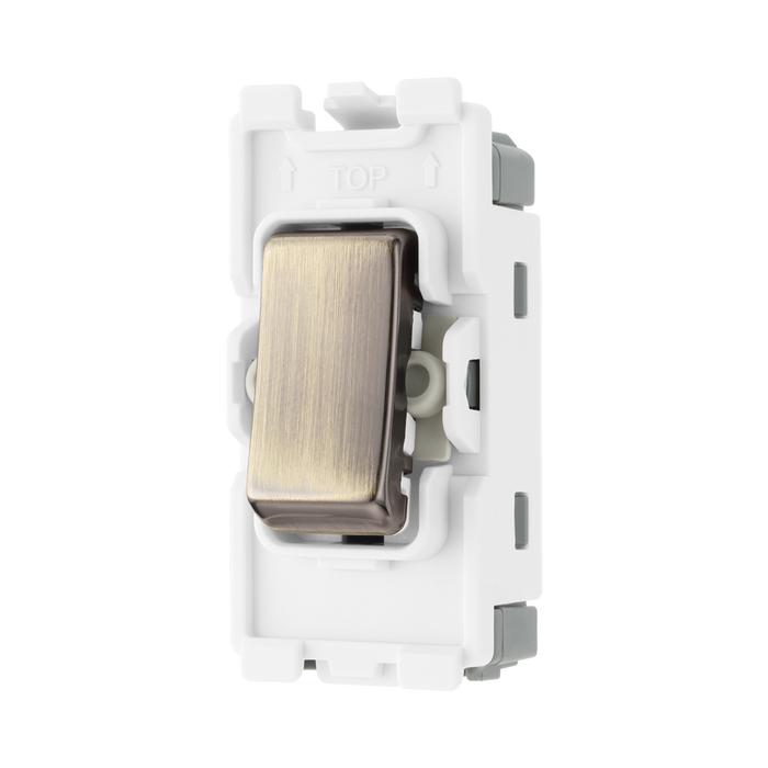 BG Antique Brass 20A Intermediate Grid Switch RAB13 – product view 2