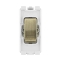 BG Antique Brass 20A Retractive Grid Switch RAB14 – product view 1