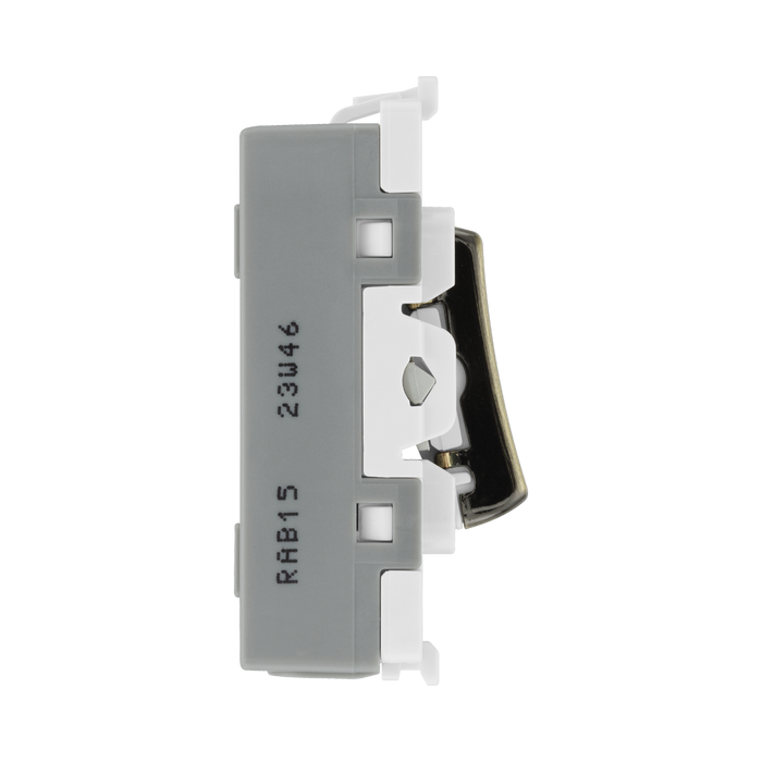 BG Antique Brass 10A 3 Pole Fan Isolator Grid Switch RAB15 – product view 3