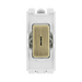 BG Antique Brass 20A Double Pole Grid Key Switch RAB30KY – product view 1
