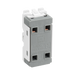 BG Antique Brass 20A Double Pole Grid Switch RAB30 – product view 2