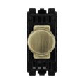 BG Antique Brass Dimmer Grid Switch RABDLT – product view 1
