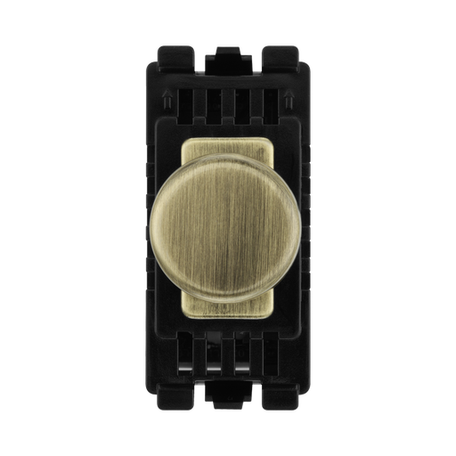 BG Antique Brass Dimmer Grid Switch RABDLT – product view 1