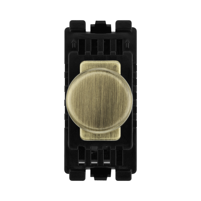 BG Antique Brass Dimmer Grid Switch RABDLT – product view 1