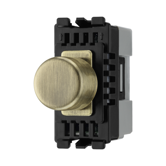 BG Antique Brass Dimmer Grid Switch RABDLT – product view 2