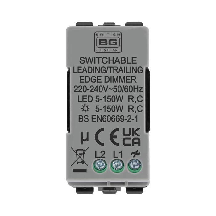 BG Antique Brass Dimmer Grid Switch RABDLT – product view 3