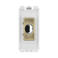 BG Antique Brass Flex Outlet Grid Module RABFLEX – product view 1