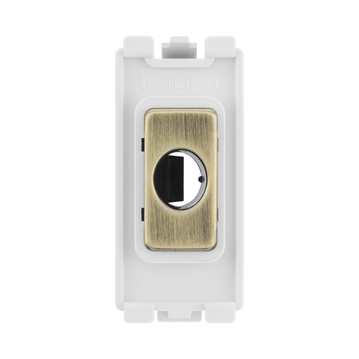 BG Antique Brass Flex Outlet Grid Module RABFLEX – product view 1