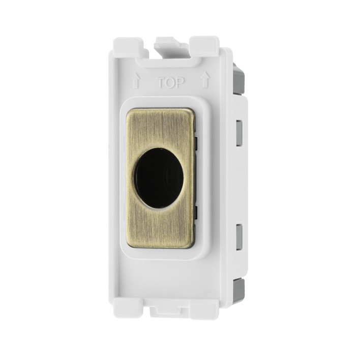 BG Antique Brass Flex Outlet Grid Module RABFLEX – product view 2