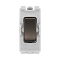 BG Black Nickel 20A 2 Way Single Pole Centre Off Grid Switch RBN12C – product view 1