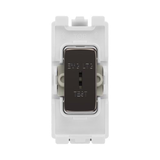 BG Black Nickel 20A 2 Way Key Grid Switch Printed RBN12EL – product view 1