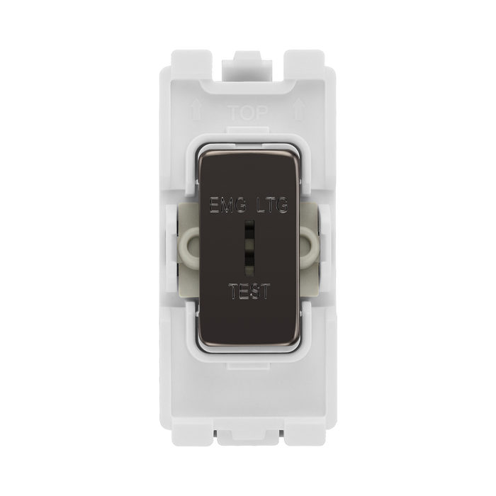 BG Black Nickel 20A 2 Way Key Grid Switch Printed RBN12EL – product view 1