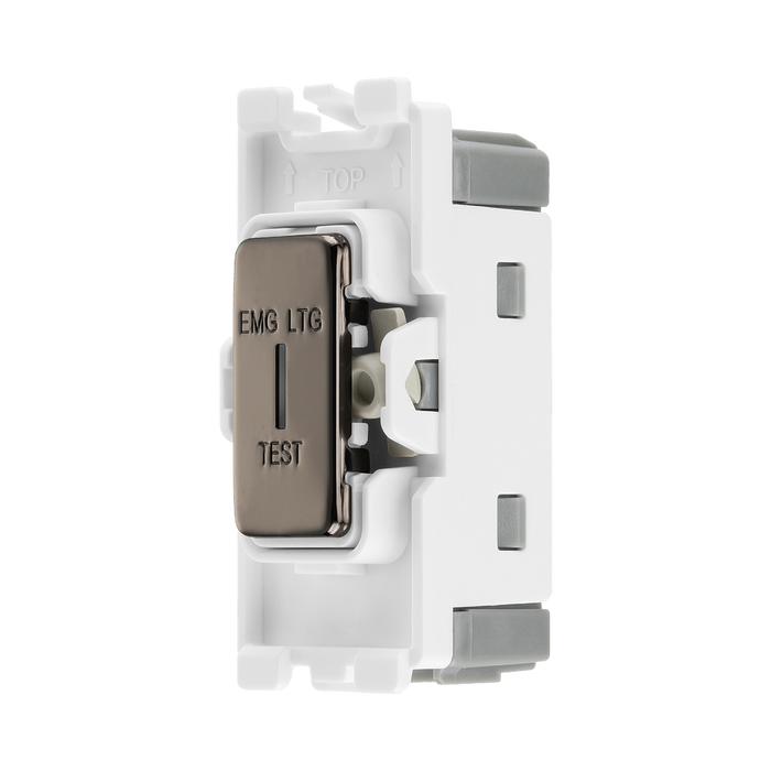 BG Black Nickel 20A 2 Way Key Grid Switch Printed RBN12EL – product view 2