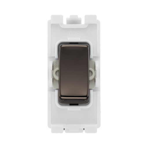 BG Black Nickel 20A 2 Way Grid Switch RBN12 – product view 1