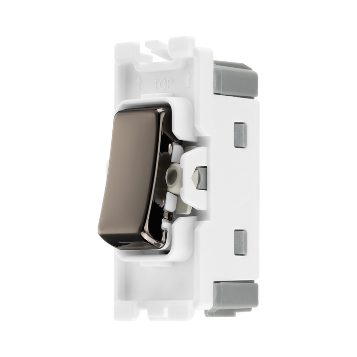 BG Black Nickel 20A 2 Way Grid Switch RBN12 – product view 2