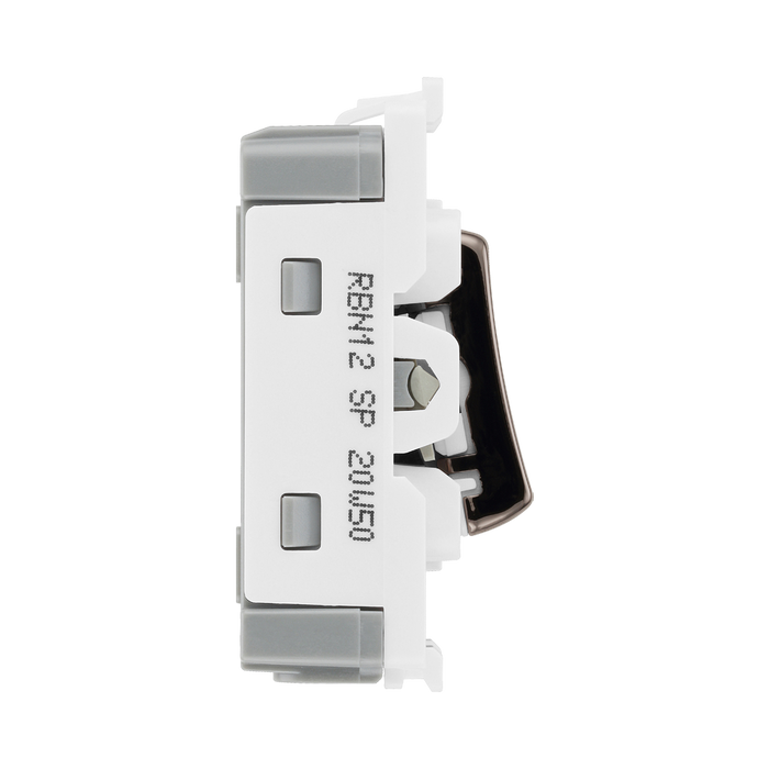 BG Black Nickel 20A 2 Way Grid Switch RBN12 – product view 4